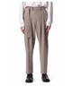 PE CONPACT TWILL BELTED TAPERED FIT TROUSERS(ベージュ(820)-1)