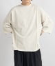 FOOTBALL TEE - 20//1 RECYCLE SUVIN ORGANIC COTTON KNIT(オフホワイト-1)