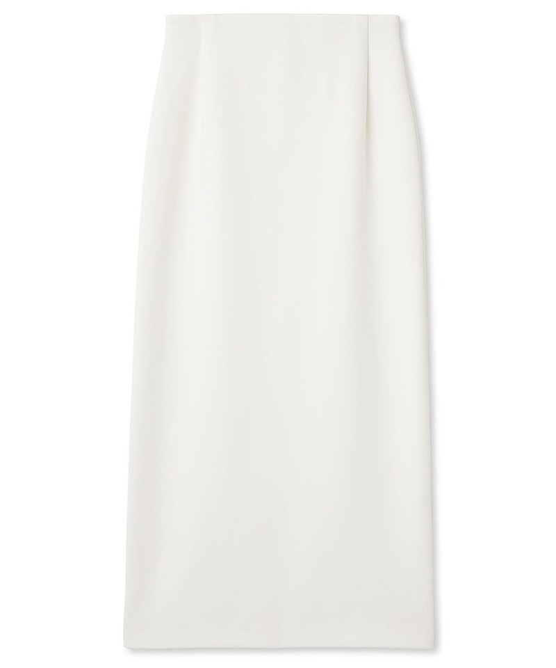 ecoジャージIラインスカート(ホワイト-0)