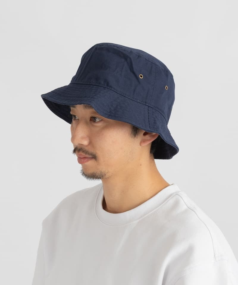 newhattan 1500 Stone Washed Bucket Hats(ネイビー-L)