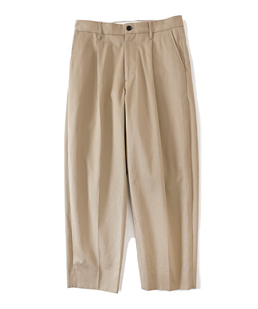 COTTON 1TUCK TROUSERS
