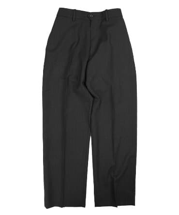 FLAT FRONT TROUSERS - ORGANIC WOOL TROPICAL■SALE■