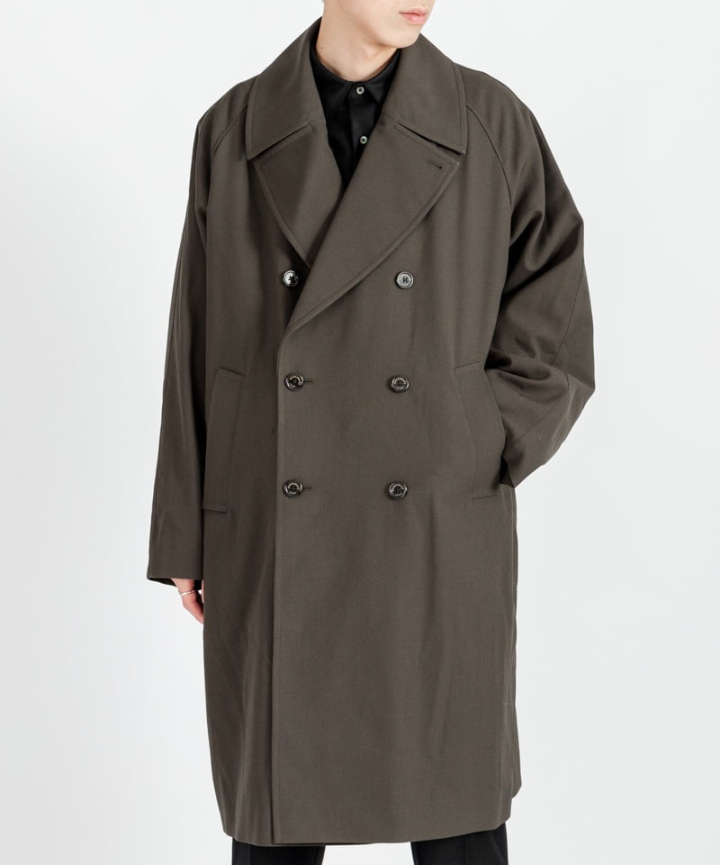 TRENCH COAT - ORGANIC WOOL SURVIVAL CLOTH ■SALE■