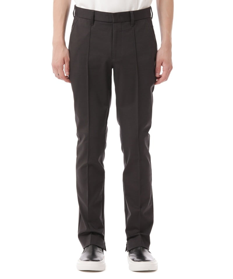 COMPRESSED COTTON CENTER CREASE TIGHT FIT PANTS■SALE■