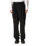 PE STRETCH DOUBLE CLOTH BELTED TAPERED FIT TROUSERS ■SALE■