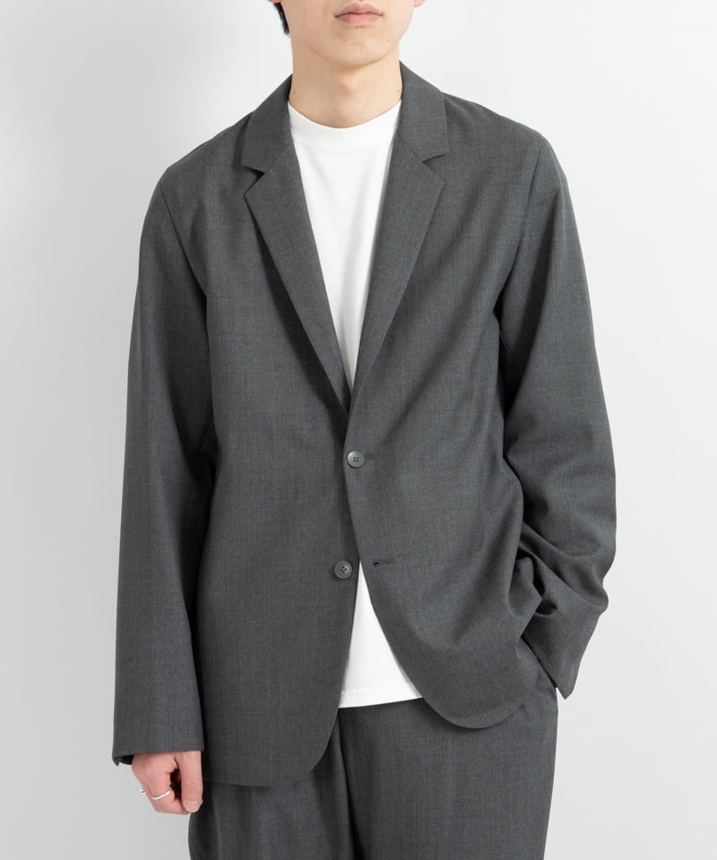 WOOL TROPICAL TAILORED JACKET ■SALE■
