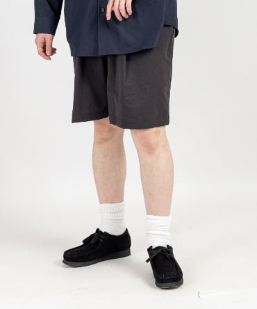 STRETCH WOOLY NYLON WIDE EASY SHORTS