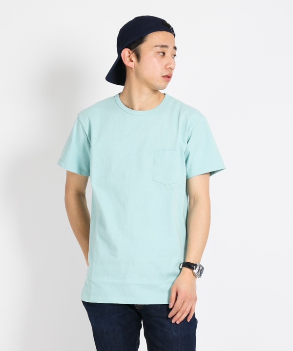 DWELLER S/S TEE COTTON JERSEY HEAVY WEIGHT【nonnative / ノンネイティブ】■SALE■(ブルー-1)