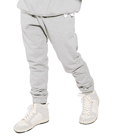 OFFLINE EASY RIB PANTS RELAX TAPERED COTTON SWEAT