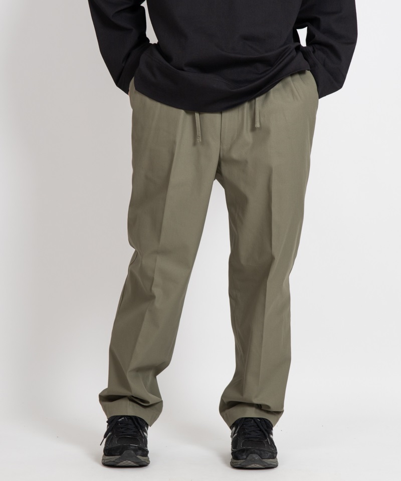 CLASSIC FIT EASY PANTS - ORGANIC COTTON DRY TWILL■SALE■(オリーブ-1)