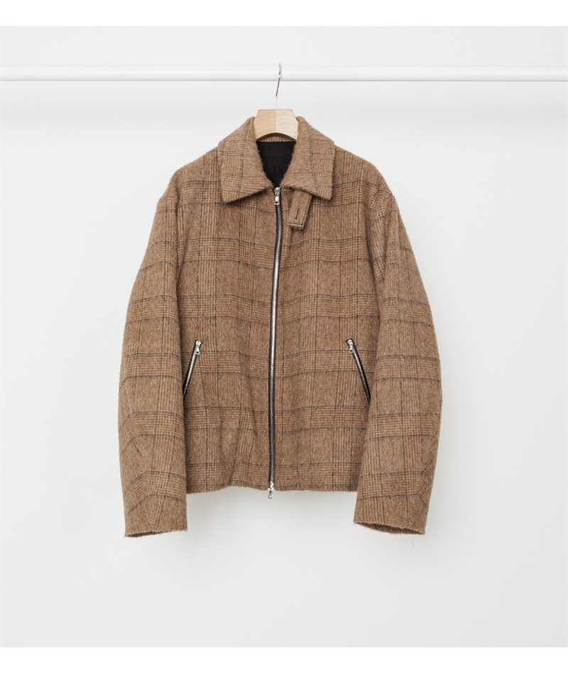 RIDING JACKET - NATURAL COLOR ALPACA DOUBLE-CLOTH BEAVER(ガンクラブ-1)