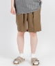 CLASSIC FIT EASY SHORTS - SUPER 120'S WOOL TROPICAL(カーキ-1)