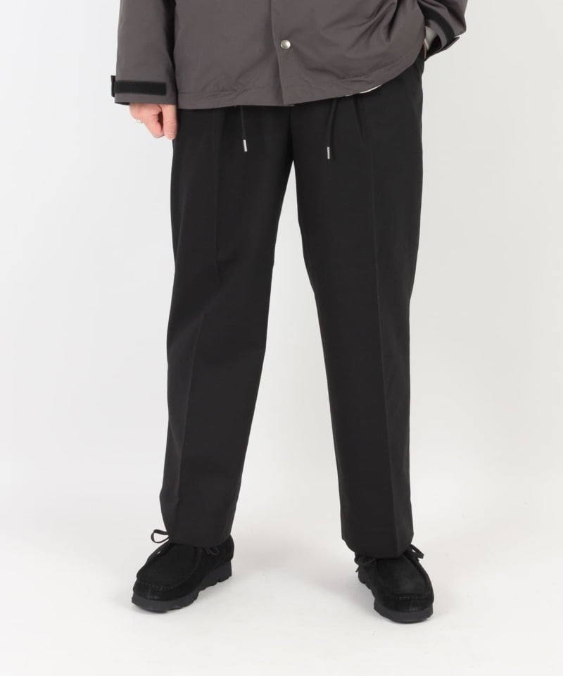 CLASSIC FIT TROUSERS - ORGANIC COTTON SURVIVAL CLOTH(ブラック-1)
