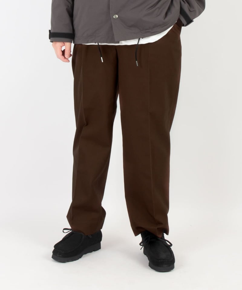 CLASSIC FIT TROUSERS - ORGANIC COTTON SURVIVAL CLOTH(ブラウン-1)