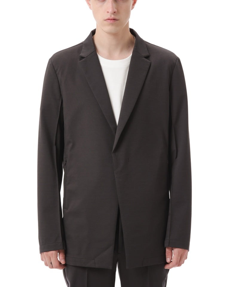 COMPRESSED COTTON 1B TAILORED JACKET■SALE■(ダークグレー(922)-1)