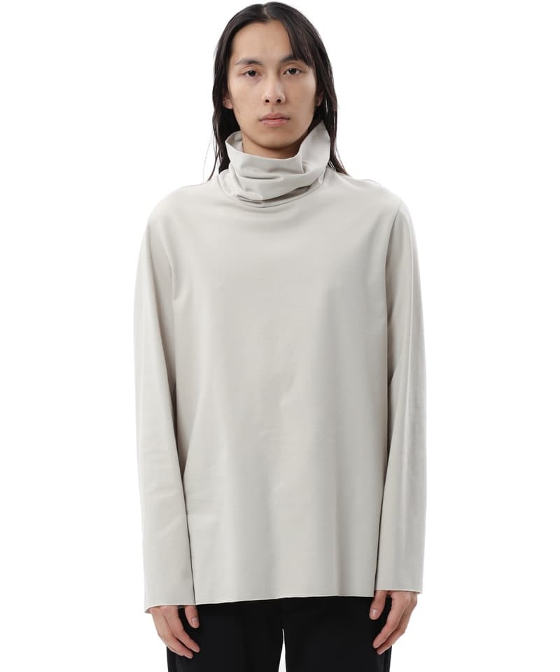COOLMAX SMOOTH CLOTH WIDE HIGHNECK L/S TEE(ライトベージュ(821)-1)