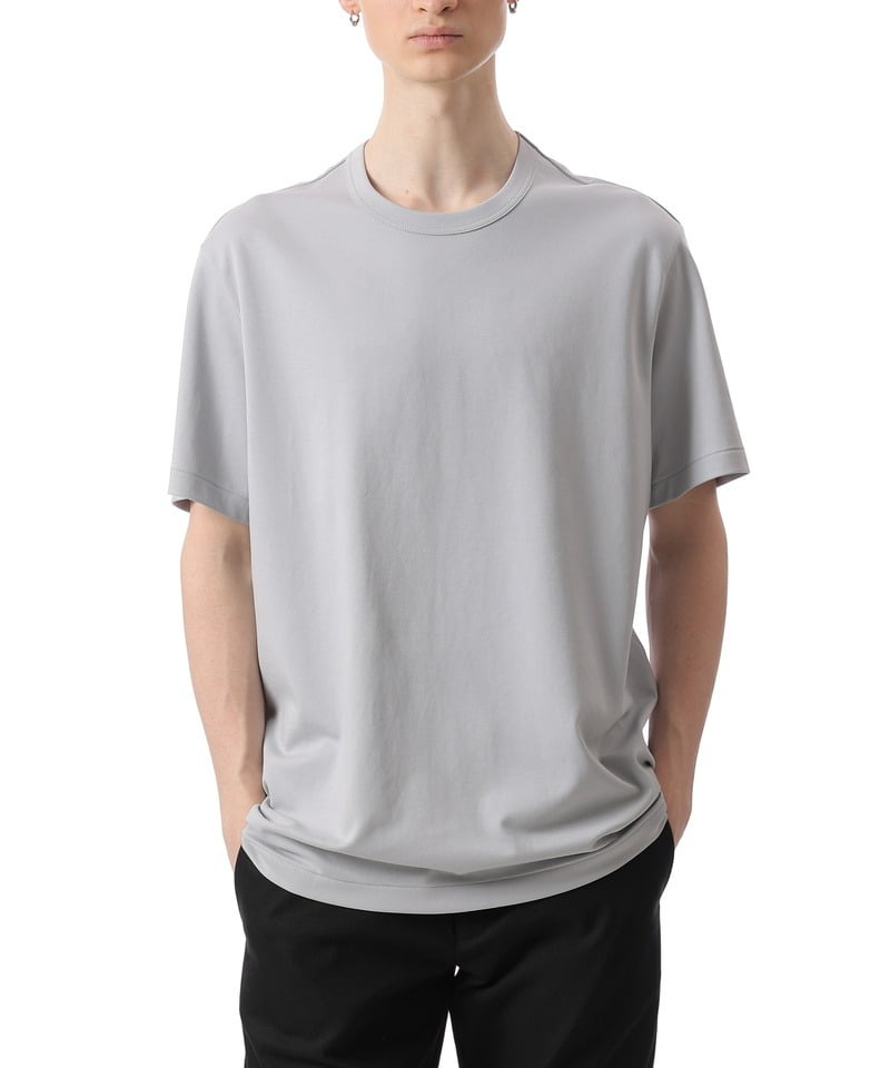 COTTON DOUBLE FACE S/S TEE ■SALE■(ライトブルー(451)-1)