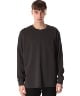 COTTON DOUBLE FACE OVERSIZED L/S TEE(ダークグレー(922)-1)