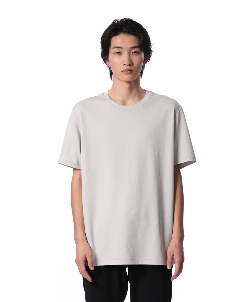 COTTON DOUBLE FACE SLIM FIT S/S TEE(ライトグレー(921)-1)