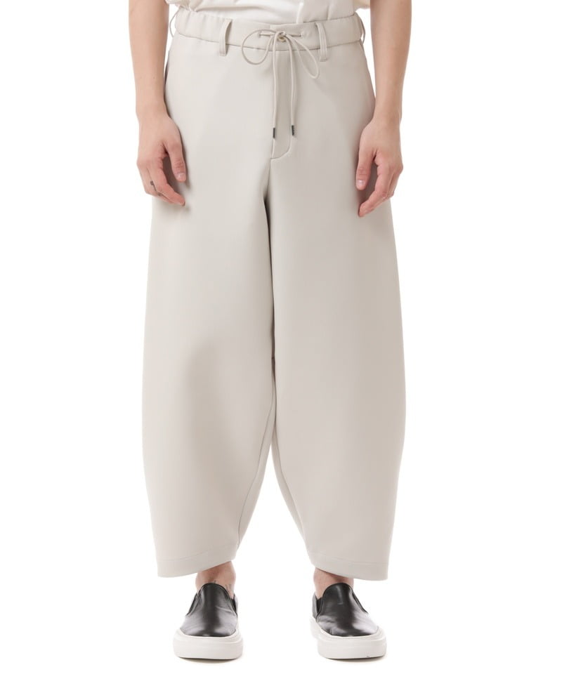 PE TRIPLE CLOTH SIDE PLEATED WIDE TAPERED PANTS■SALE■(オフホワイト(850)-1)