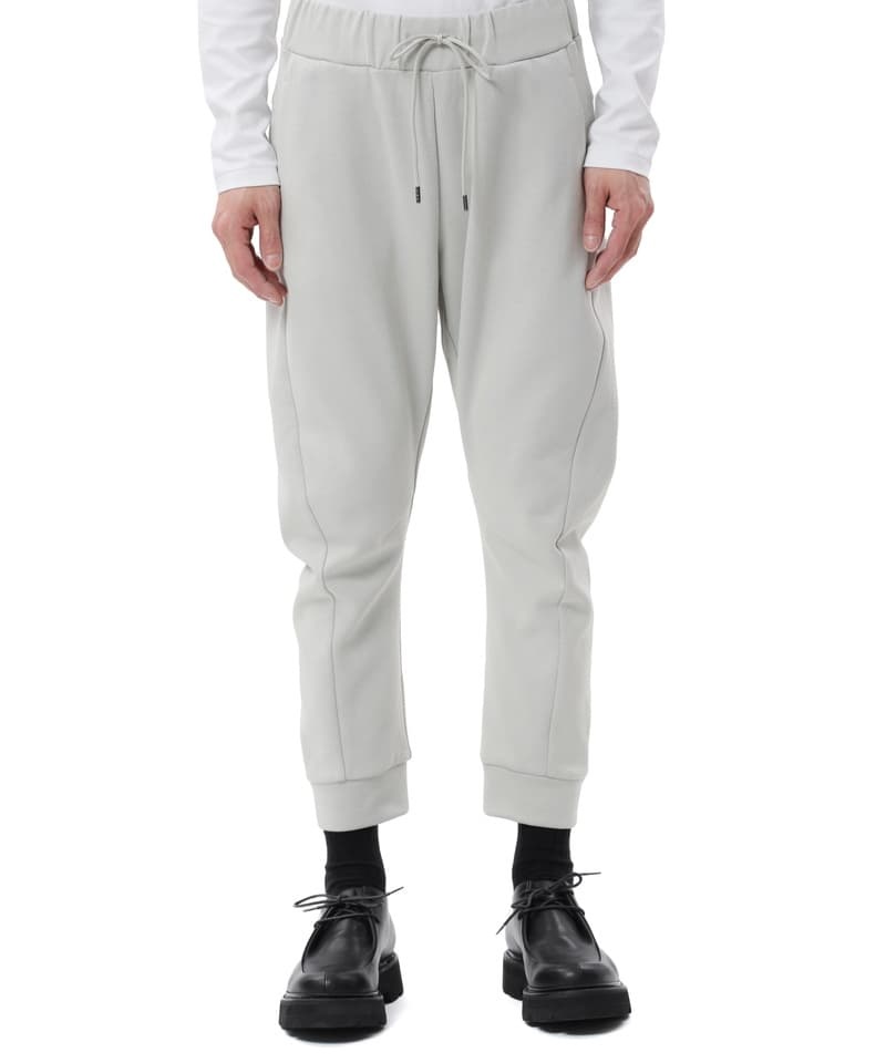 CO/PE DOUBLE KNIT TRHEE DIMENSIONAL JOGGER PANTS(ライトグリーン(351)-1)
