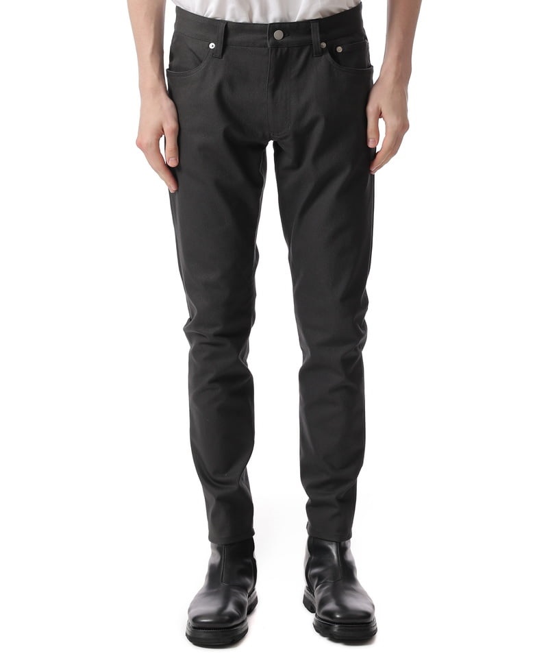 RUBBER STRETCH TWILL 5 POCKET SKINNY PANTS ■SALE■(ダークグレー(922)-1)