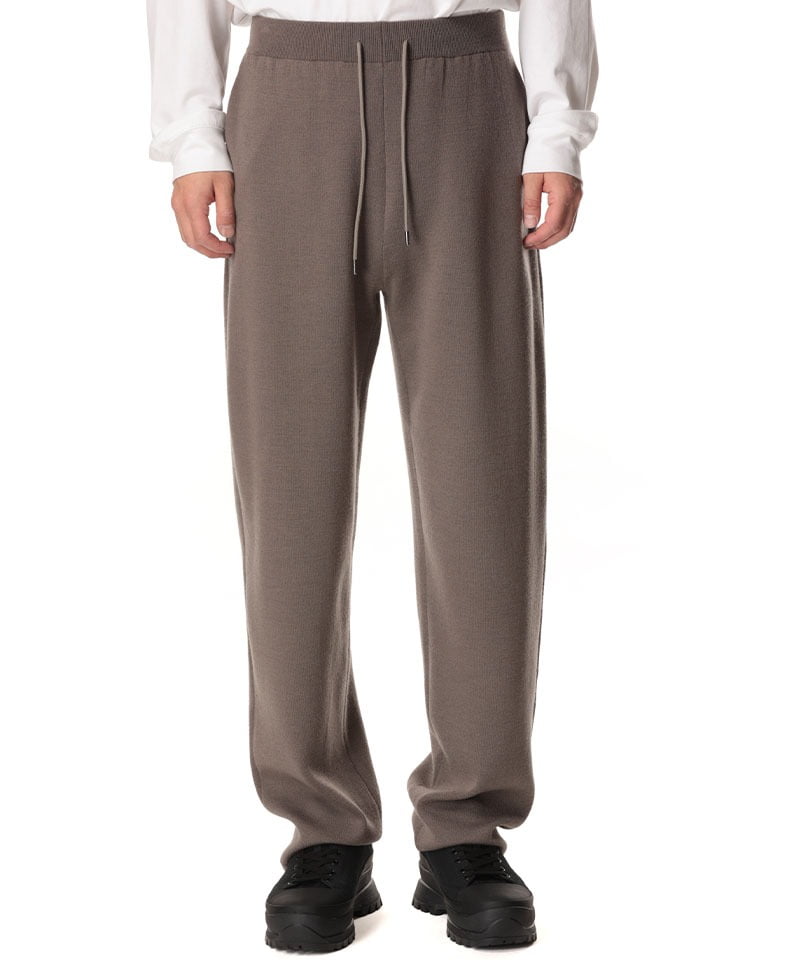 WOxPE DOUBLE FACE KNIT LOUNGE TROUSERS(カーキグレー(910)-1)
