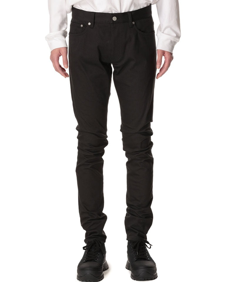 RUBBER STRETCH TWILL 5POCKET SKINNY PANTS(ダークグレー(922)-1)