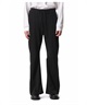 CO/PE DOUBLE KNIT THREE DIMENSIONAL WIDE PANTS(ブラック(930)-1)