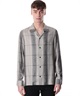 RY OMBRE CHECK TWILL OPEN COLLAR L/S SHIRT(X.グレー(929)-1)