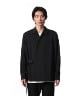 WO TOROPICAL BELTED L/S SHIRT(ブラック(930)-1)