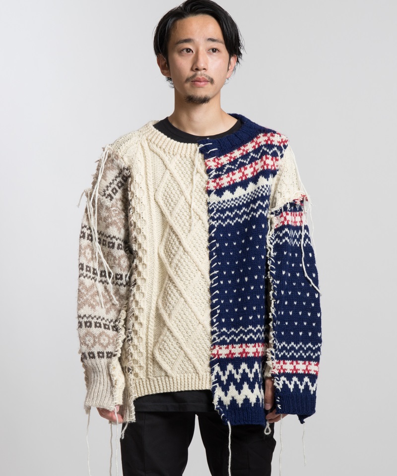Nordic Collage Sweater(パターン1-F)