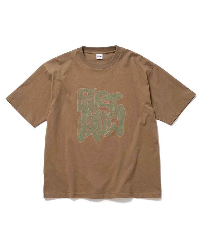 S/S TEE #3 COTTON JERSEY by E-WAX STUDIO(カーキ-M)
