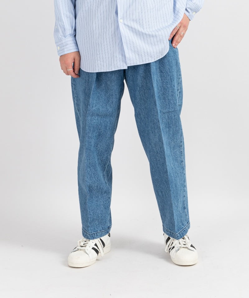 TWO TUCK WIDE TAPERED PANTS(ブリーチ-30/30 インチ)