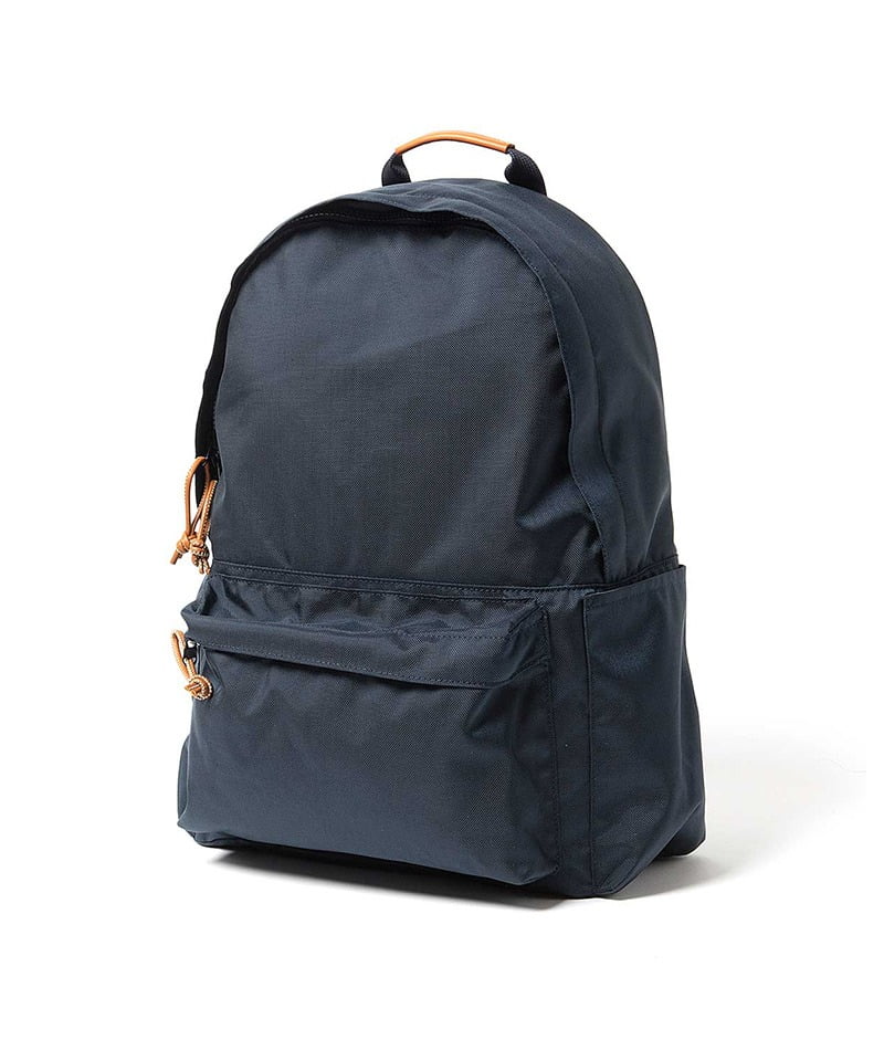 EVERYDAY BACKPACK NYLON OXFORD with COW LEATHER(ネイビー-F)