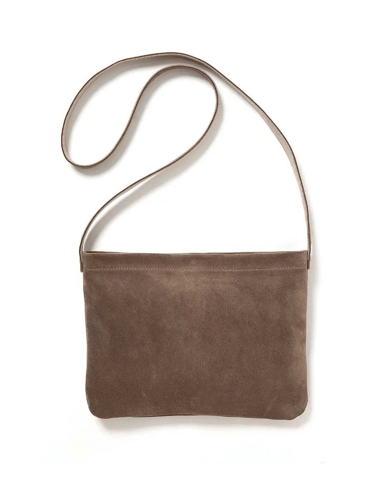 SHOULDER POUCH COW SUEDE(グレー-F)