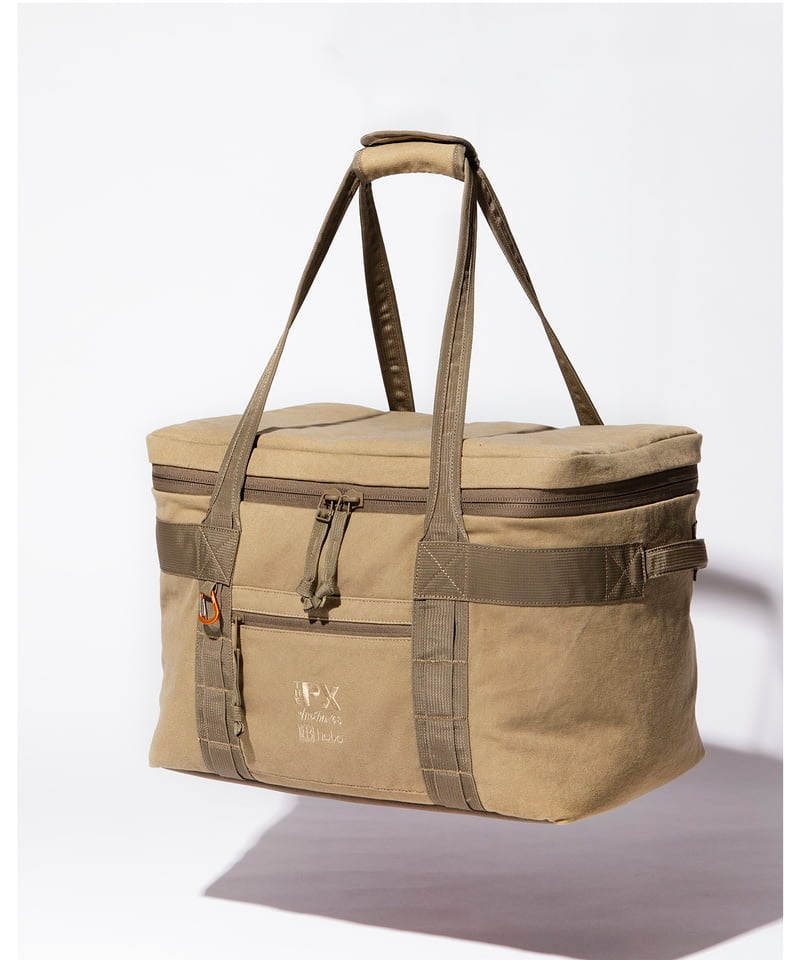 PLAY SOFT COOLER CONTAINER BAG COTTON CANVAS VINTAGE WASH(コヨーテ-F)