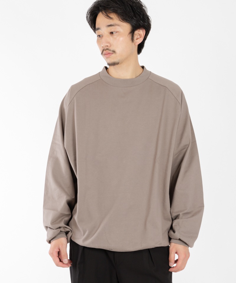 CREW NECK - 30/2 COMBED COTTON KNIT BRUSHED ■SALE■(グレージュ-1)
