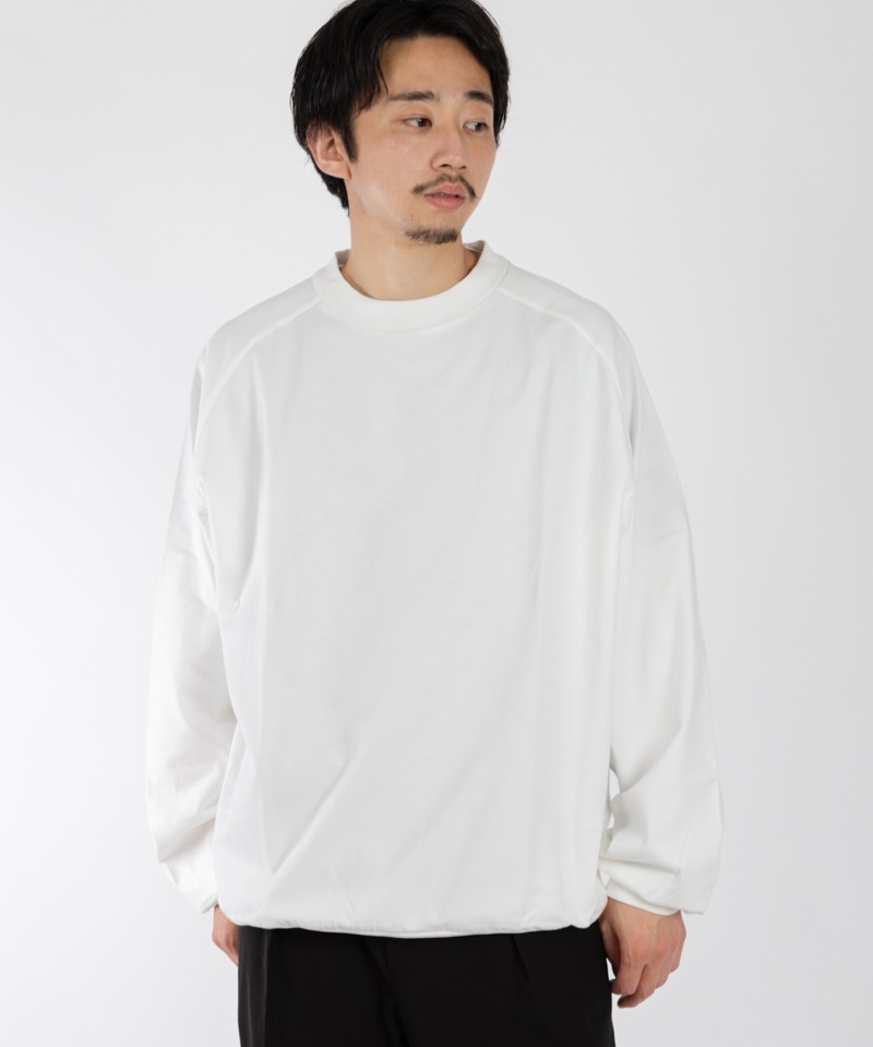 CREW NECK - 30/2 COMBED COTTON KNIT BRUSHED ■SALE■(ホワイト-1)