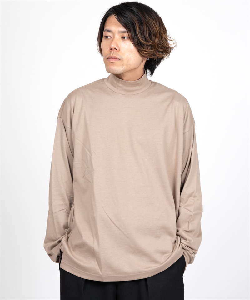MOCK NECK - 40/2 COMBED KNIT ■SALE■(モカ-1)