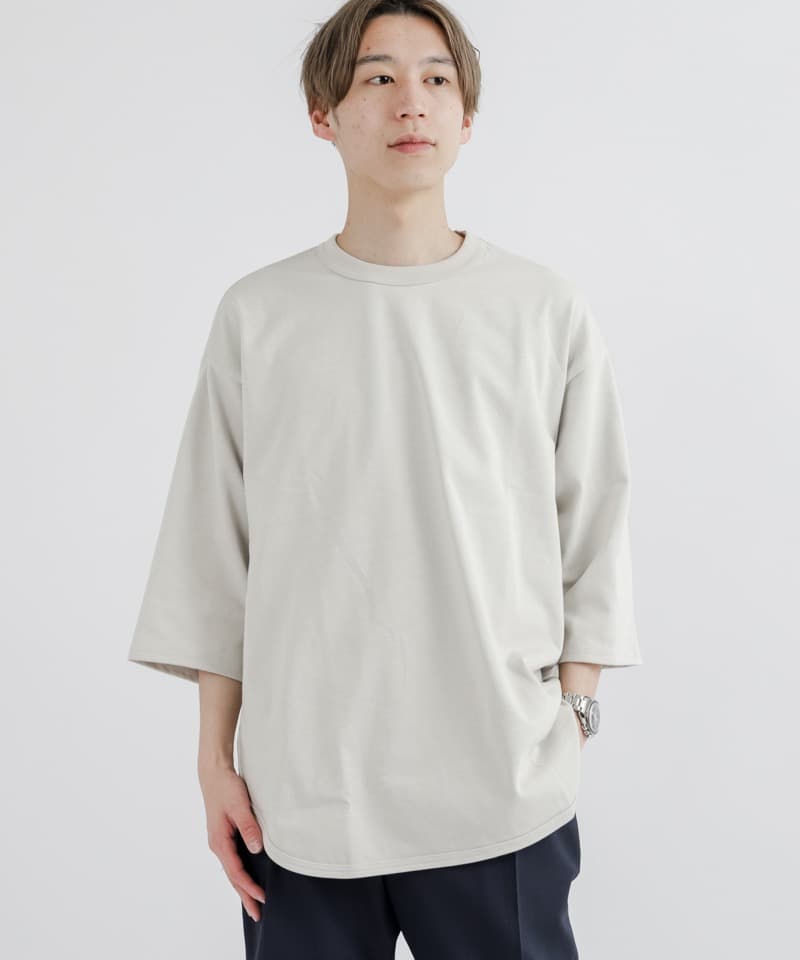 BASE BALL TEE - RECYCLE SUVIN ORGANIC COTTON KNIT■SALE■(オフホワイト-1)