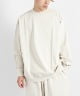 OVERSIZE CREW NECK - 20//1 RECYCLE SUVIN ORGANIAC COTTON KNIT(オフホワイト-1)