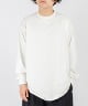BASE BALL TEE L/S - 14/- RECYCLE SUVIN ORGANIC COTTON KNIT(ホワイト-1)