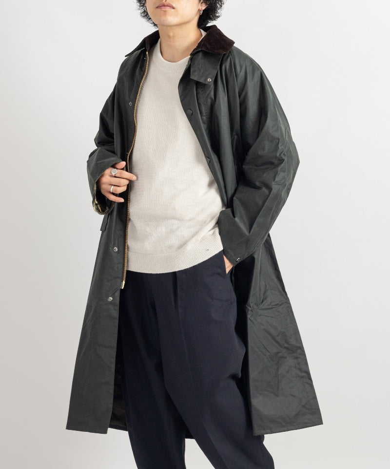 Barbour os wax burghley(グリーン-36)