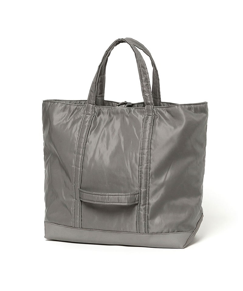 DWELLER TOTE POLY TAFFETA WITH COW LEATHER BY ECCO ■SALE■(セメント-F)
