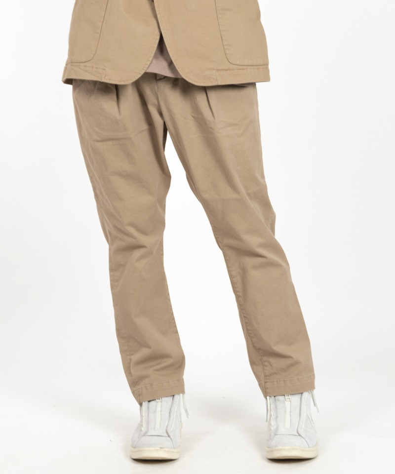DWELLER CHINO TROUSERS RELAXED FIT C/P TWILL STRETCH VW(ベージュ-0)