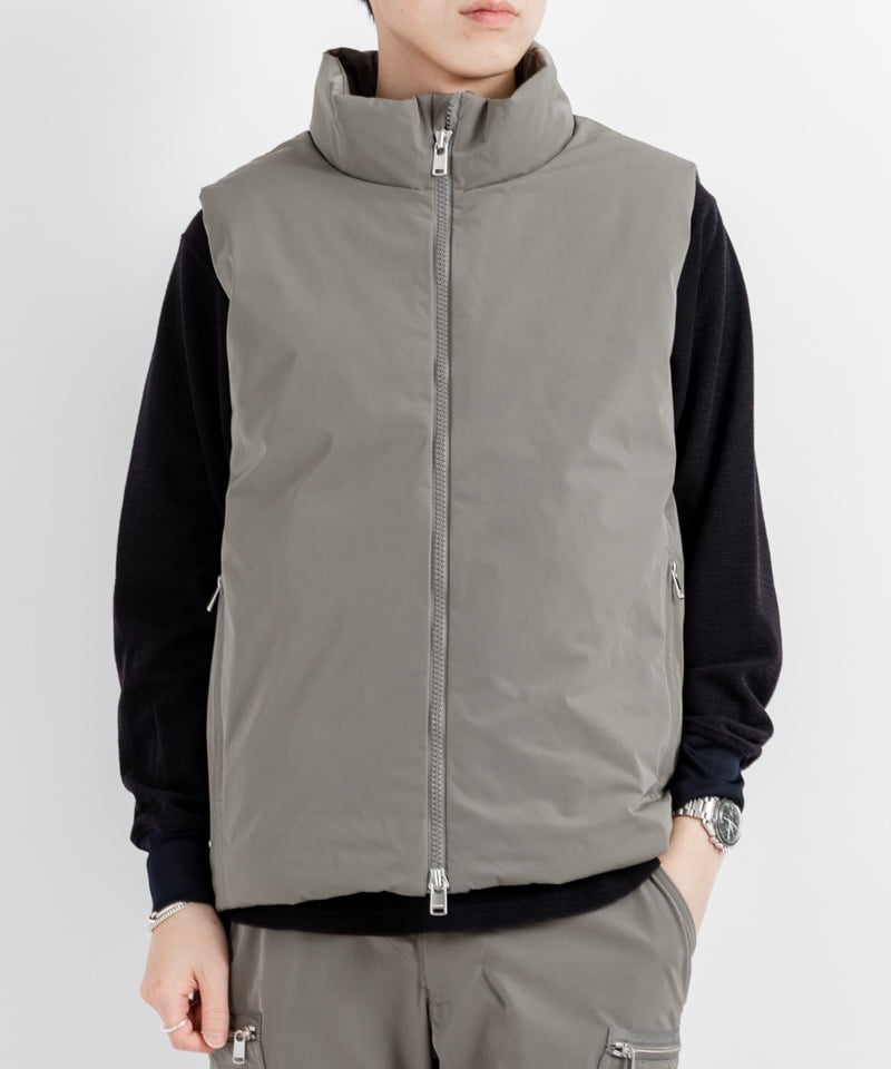 ALPINIST DOWN VEST POLY TWILL STRETCH DICROS SOLO WITH GORE-TEX INFINIUM(セメント-1)
