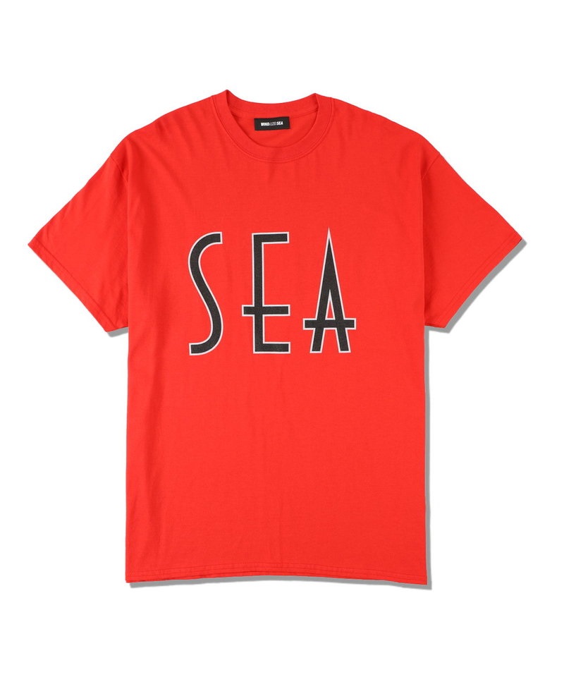 SEA (wavy) T-SHIRTS(レッド-M)