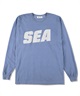 SEA (sea-alive) L/S T-SHIRT(ブルー-M)