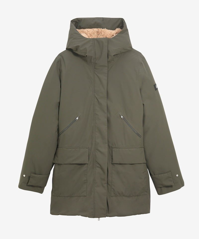 WOMENS MTD INSULATION HOODED JACKET ■SALE■(カーキ(アボカ)-36(S))